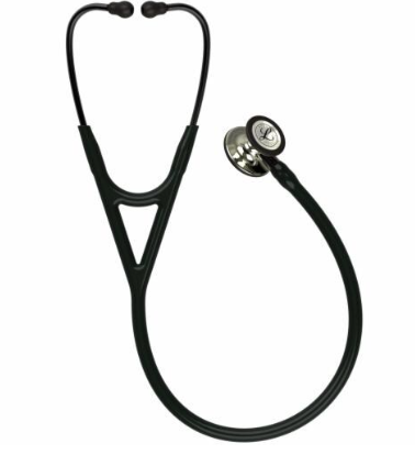 [6179] 3M™ Littmann® Cardiology IV™ Stethoscope, Champagne Finish Chestpiece, Black Tube, 27"
