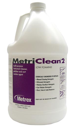 [10-8100] Metrex Metriclean® 2 Low Foam Instrument Cleaner & Lubricant, 2 Gallon