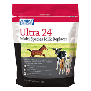 [01-7428-0215] Sav-A-Caf Ultra 24% Multi-Species Milk Replacer - 4 lb
