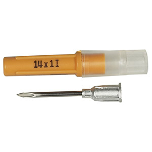 [8881201688] Monoject Needle Disposable Aluminum Hub - 14G x 1" (100 Pack)