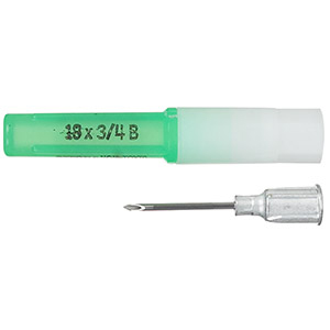 [8881201720] Monoject Needle Disposable Aluminum Hub - 18G x 0.75" (100 Pack)