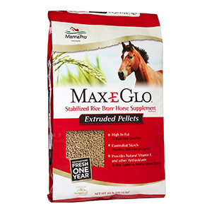 [BWI 6800868] Manna Pro Max-E-Glo Stabilized Rice Bran Horse Supplement Pellets - 40 lb