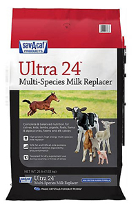 [01-7428-0125] Sav-A-Caf Ultra 24 Multi-Species Milk Replacer - 25 lb