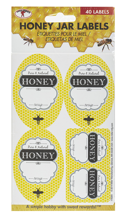 [HLABEL] Little Giant Honey Jar Bee Labels
