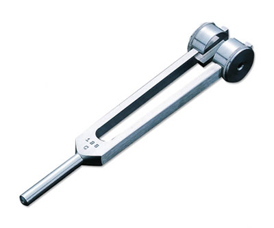 [12-5025] ADC Tuning Fork 128 hz, Satin aluminum
