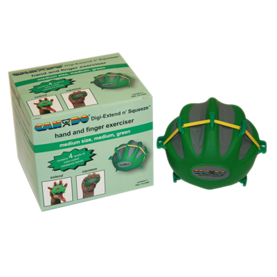 [10-2292] CanDo Digi-Extend n' Squeeze Hand Exerciser - Large - Green, moderate