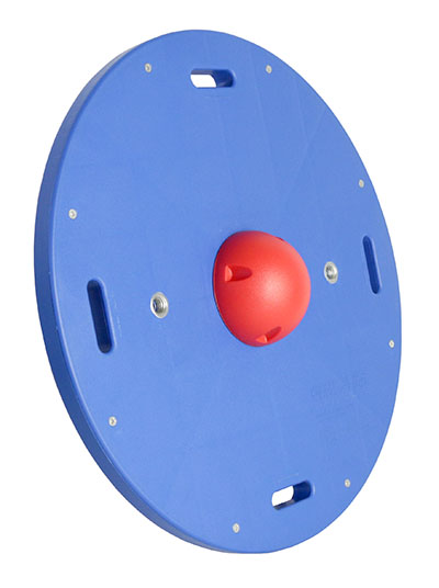 [10-2021] CanDo Balance Board Combo 16" circular wobble/rocker board - 1.5" height - red