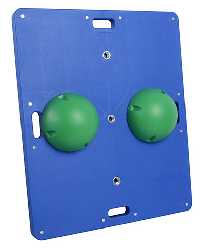 [10-2032] CanDo Balance Board Combo 15" x 18" wobble/rocker board - 2" height - green