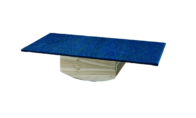 [32-2022] Rocker Board - Wooden with carpet - side-to-side, front-to-back combo - 30" x 60" x 12"
