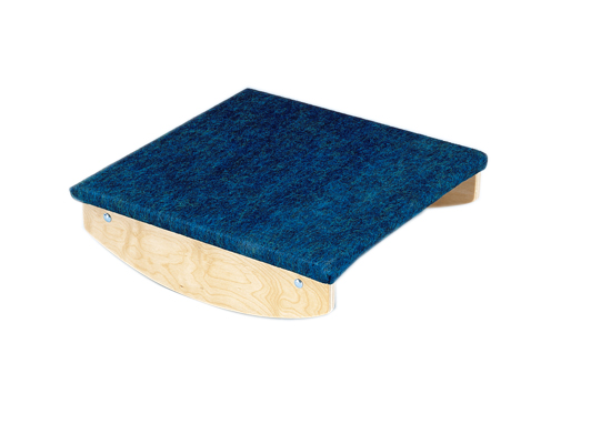 [32-2023] Rocker Board - Wooden with carpet - side-to-side, front-to-back combo - 18" x 18" x 5"