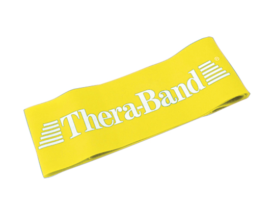 [10-1931] TheraBand exercise loop - 8" - Yellow - thin