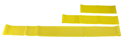 [10-5841] CanDo Band Exercise Loop - 3 piece set (10", 15", 30"), yellow - x-light