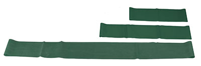 [10-5843] CanDo Band Exercise Loop - 3 piece set (10", 15", 30"), green - medium