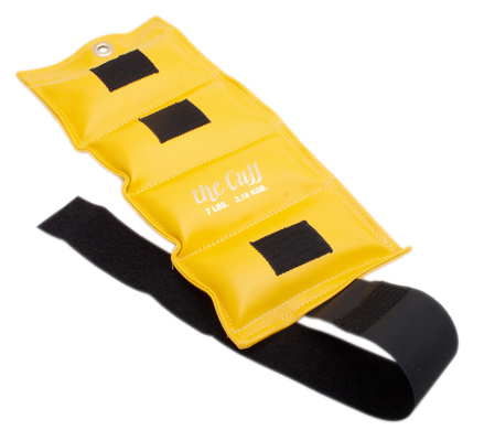 [10-2511] The Cuff Deluxe Ankle and Wrist Weight, Lemon (7 lb.)