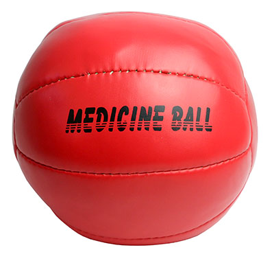 [10-3090] Plyometric Medicine Ball, 7.5" Diameter, 4.4 lbs., Red