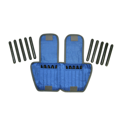 [10-3332-1] The Adjustable Cuff ankle weight - 10 lb - 20 x 0.5 lb inserts - Blue - each
