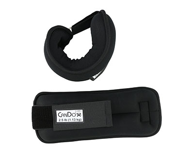[10-3384-2] CanDo Weight Straps - 5 lb Set (2 each: 2-1/2 lb weight) - Black