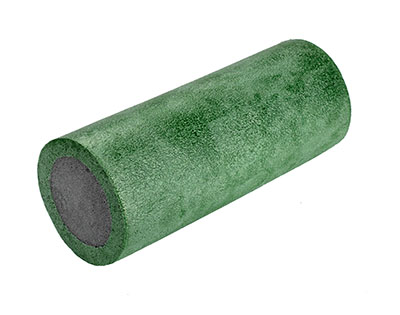 [30-2392] CanDo 2-Layer Round Foam Roller - 6" x 30" - Green - Medium