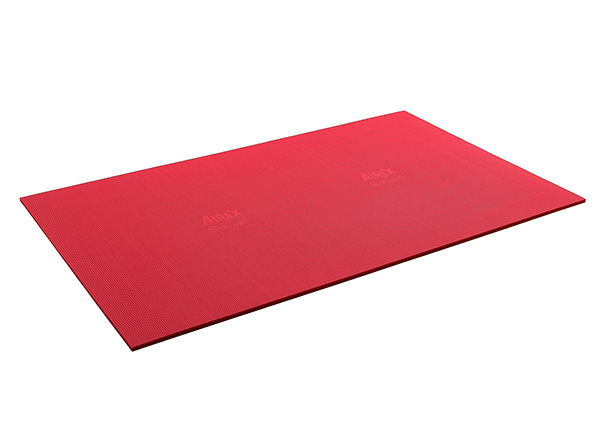 [32-1234R-10] Airex Exercise Mat, Atlas, 79" x 49" x 0.6", Red, Case of 10