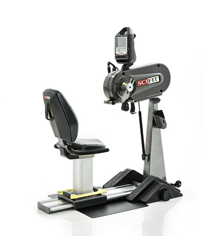 [10-6051] SciFit PRO1 Upper Body Exerciser, Adjustable Tilt Head and Cranks, Wheelchair Platform, Standard Seat