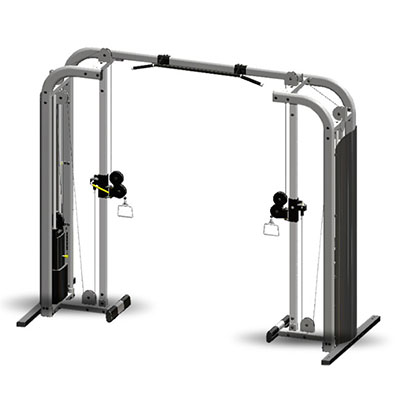 [10-7122] Inflight Fitness, Cable Cross-Over, Compact, 54" Crossbeam, Full Shrouds