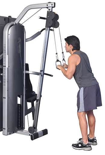 [10-7152] Inflight Fitness, Liberator Training System, Four Stacks, Cable Column, Full Shrouds