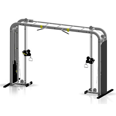 [10-7165] Inflight Fitness, Cable Cross-Over, Monkey Bar Crossbeam, Rear Shrouds