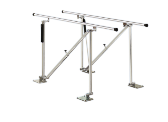 [15-4150] Parallel Bars, floor mounted, height adjustable, 7' L x 22.5" W x 31" - 41" H