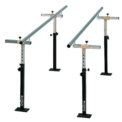 [15-4242] CanDo Floor Mounted Parallel Bars, Height & Width Adjustable, 7'