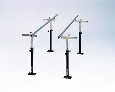 [15-4243] CanDo Floor Mounted Parallel Bars, Height & Width Adjustable, 10'