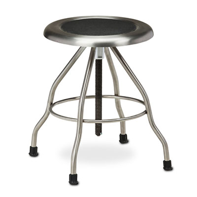 [SS-2169] Clinton, Stainless Steel Stool, Rubber Feet