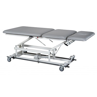 [15-1528B] Treatment Table - 3 Section Top w/Non-elevating center, Bariatric 34"W, 220V, Crated