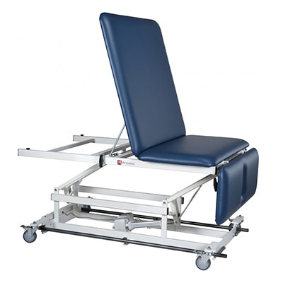 [15-1529B] Treatment Table - 3 Section Top w/Non-elevating center, Bariatric 40"W, 220V, Crated