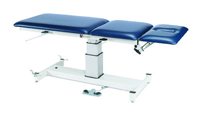 [15-1739B] Armedica Treatment Table - Motorized Pedestal Hi-Lo, 3 Section, Elvat. Cntr Section, 220V