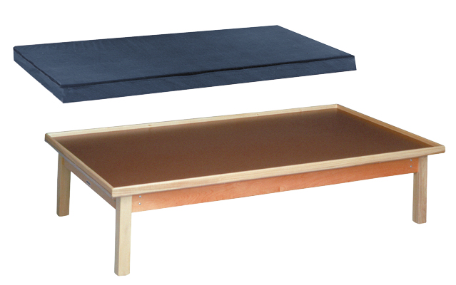 [15-2100] Wooden Platform Table - 6' x 3' x 2", MAT ONLY