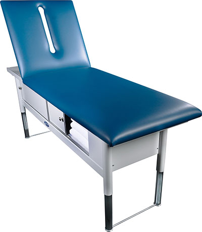 [15-5082] Tri W-G Treatment Table, Motorized Hi-Lo, Raised Back, 28" x 80", 500Ib capacity