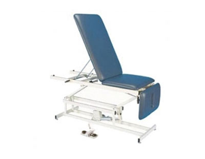[15-5137] Tri W-G Treatment Table, Motorized Hi-Lo 3 section, fixed center, 27" x 76", 400 lb capacity