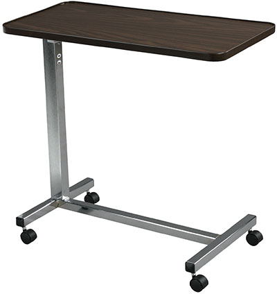 [43-2929] Drive, Non Tilt Top Overbed Table, Chrome