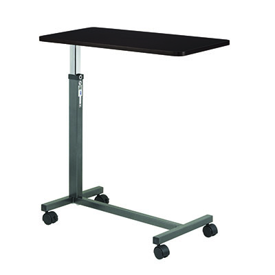 [43-2930] Drive, Non Tilt Top Overbed Table, Silver Vein