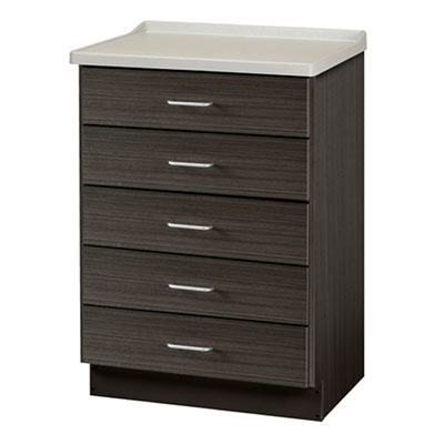 [8805-AF] Clinton, Fashion Finish Treatment Cabinet, Molded Top, 5 Drawers