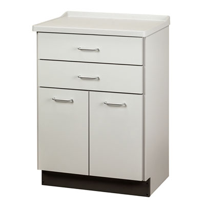 [8822-A] Clinton, Treatment Cabinet, Molded Top, 2 Doors, 2 Drawers
