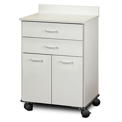 [8922] Clinton, Mobile Treatment Cabinet, 2 Doors, 2 Drawers