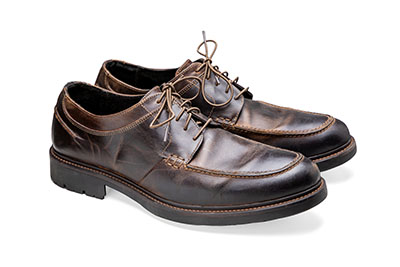 [86-1127] Elastic shoe laces, 2 pair, brown