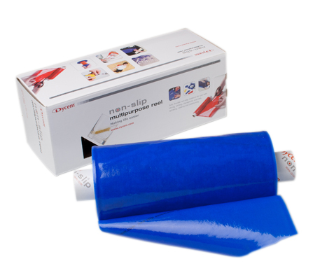 [50-1500B] Dycem non-slip material, roll, 8"x10 yard, blue