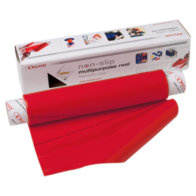 [50-1506R] Dycem non-slip material, roll, 16"x6-1/2 foot, red