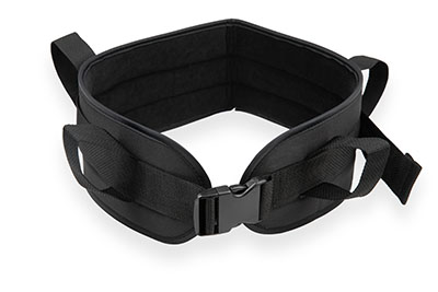 [50-5120L] Padded transfer belt, side release buckle, large, black