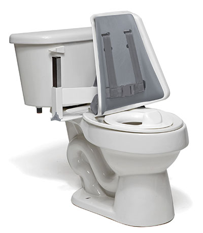 [45-2230P] Columbia Toilet Support - High Back (H-brace & Reducer Ring) - Padded - Small