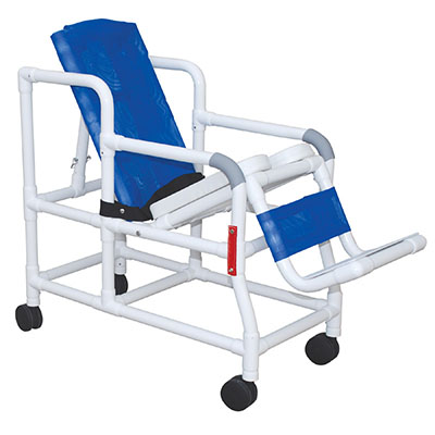 [20-4247] MJM International, tilt "n" space shower chair, buckle safety belt, double drop arms