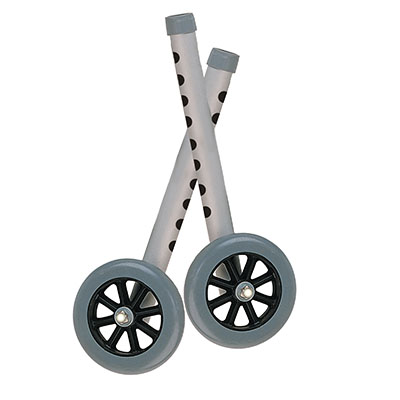 [70-0585] Drive, Extended Height Walker Wheels and Legs Combo Pack, 5" Wheels, 1 Pair