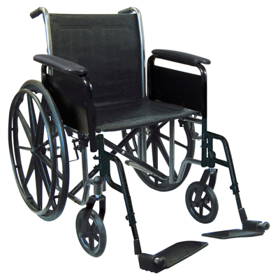 [43-2260] 18" Wheelchair with Removable Desk Armrest, Swing Away Footrest